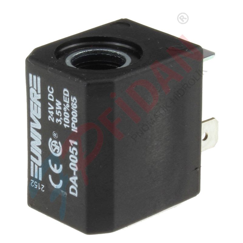 UNIVER DA-0051 24 VDC PNÖMATİK VALF BOBİNİ U1 TİP 10 MM