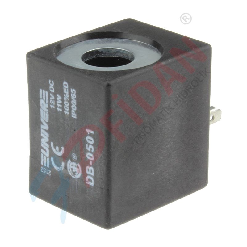 UNIVER DB-0501 12 VDC PNÖMATİK VALF BOBİNİ U2 TİP 13 MM 