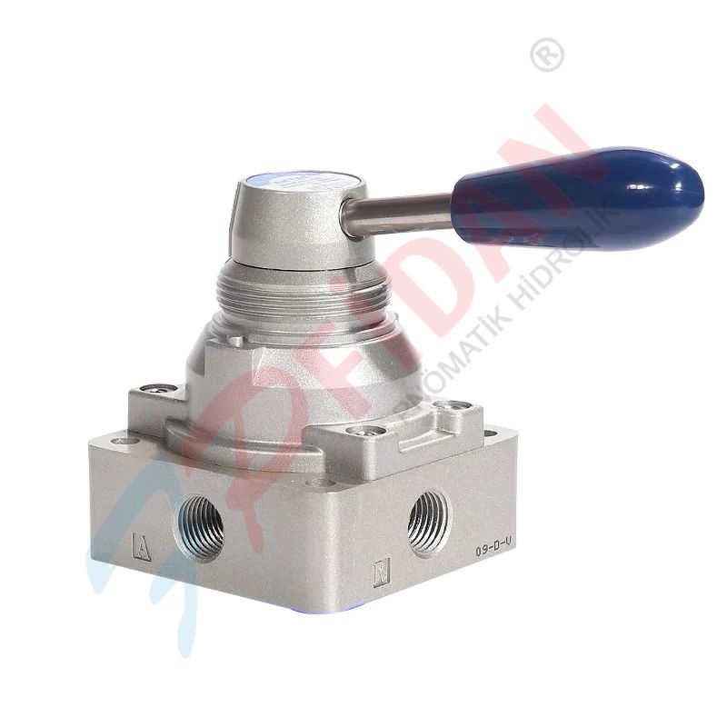 EXPFLEX 4HV210-08  1/4” – 4/2 SAĞ SOL ÇEVİRMELİ KOLLU PNÖMATİK VALF