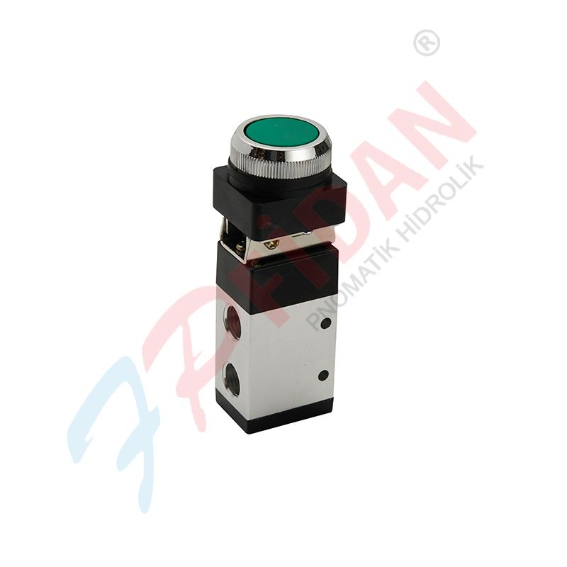 EXPFLEX MSV 98322 PP 1/4” – 3/2 BUTON – YAY PNÖMATİK VALF