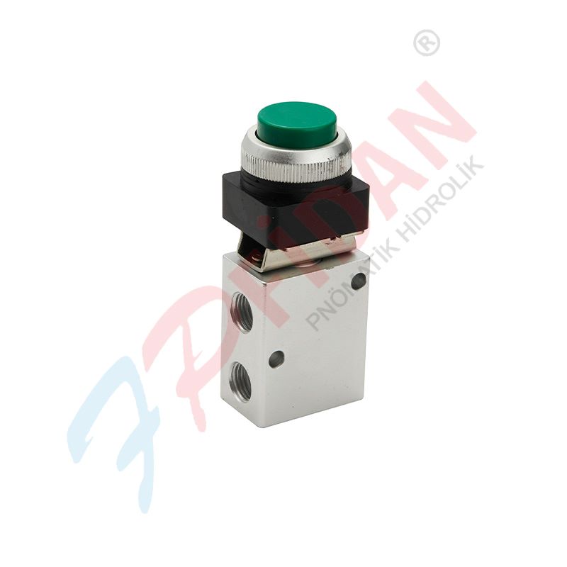 EXPFLEX MSV 98322 PPL 1/4” – 3/2 BUTON – YAY PNÖMATİK VALF