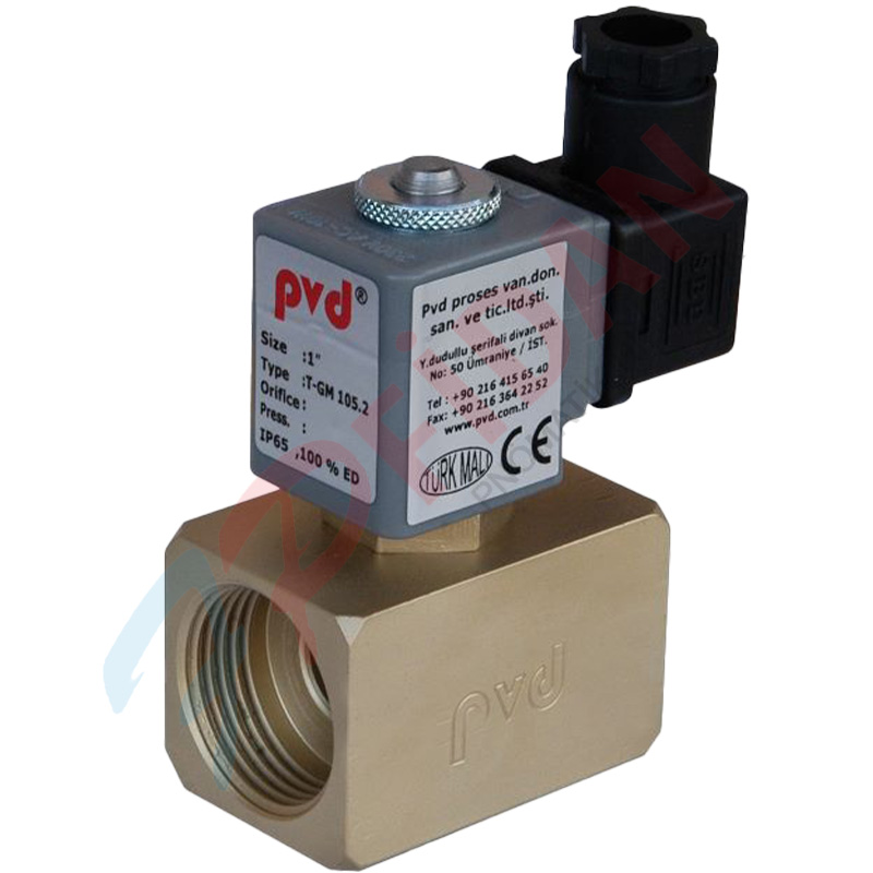 PVD T-GM 102.2 SERİSİ 3/8” GENEL MAKSAT DİREKT ÇEKMELİ SELENOİD VALFLER