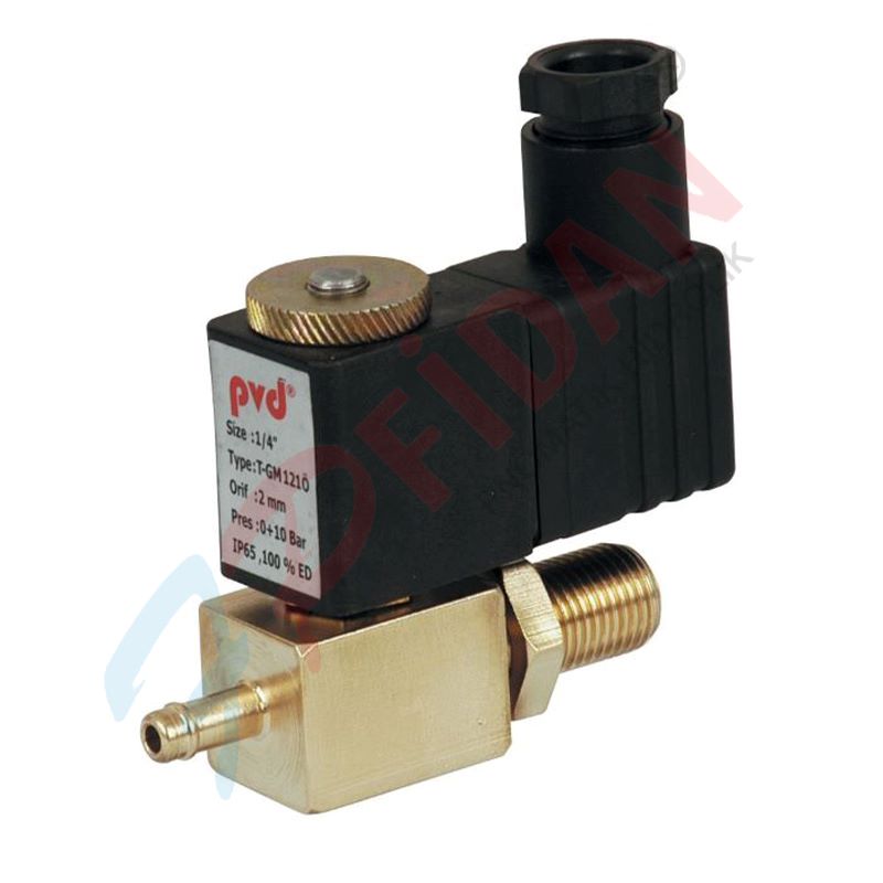 PVD T-GM 121.Ö SERİSİ 1/4” GENEL MAKSAT DİREKT ÇEKMELİ SELENOİD VALFLER