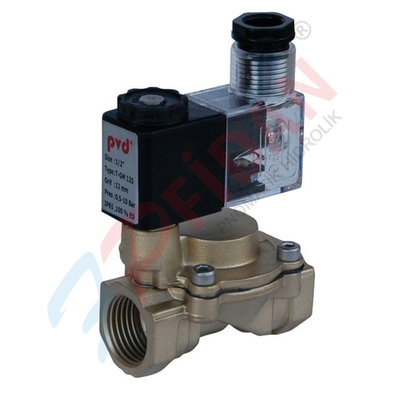 PVD T-GM 125 SERİSİ 1/2” GENEL MAKSAT DİYAFRAMLI SELENOİD VALFLER