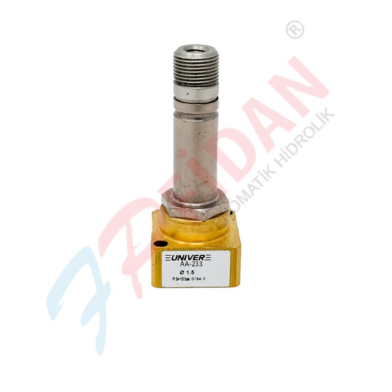 UNIVER AA-0233 M5 X 3/2 ELEKTROPİLOT PNÖMATİK VALF U1