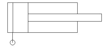 hidrolik-tek-etkili-silindir-sembol